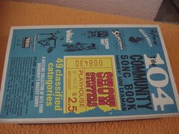 The 104 Community Song Book Arranged By Lou Leaman Paperback 1938