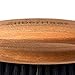 ZilberHaar – Men's Hair Brush – Slanted Bristles for Dual Strength Hair and Beard Brush – Natural Boar Bristles and Pearwood – Military Style Mens Boar Hair Brush 