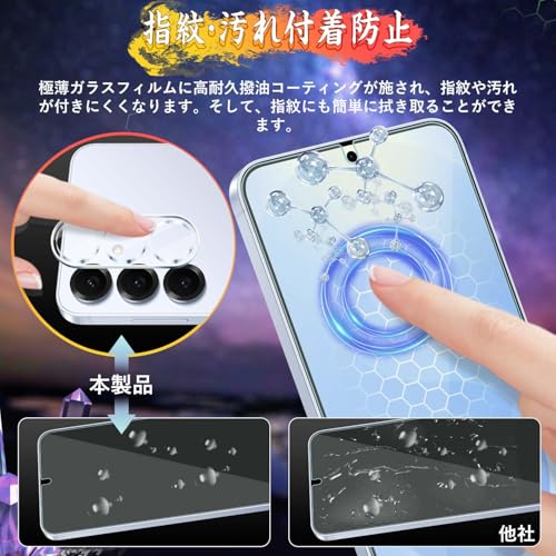 Image of Galaxy S25 Glass Film, Galaxy S25, Camera Film, Made of Asahi Glass Material, SC-51F /SCG31 Film, 9H Hardness, 3D Curved Edge, Easy to Apply, Automatic Adhesion, Anti-Bubbles, Water Repellent, Oil