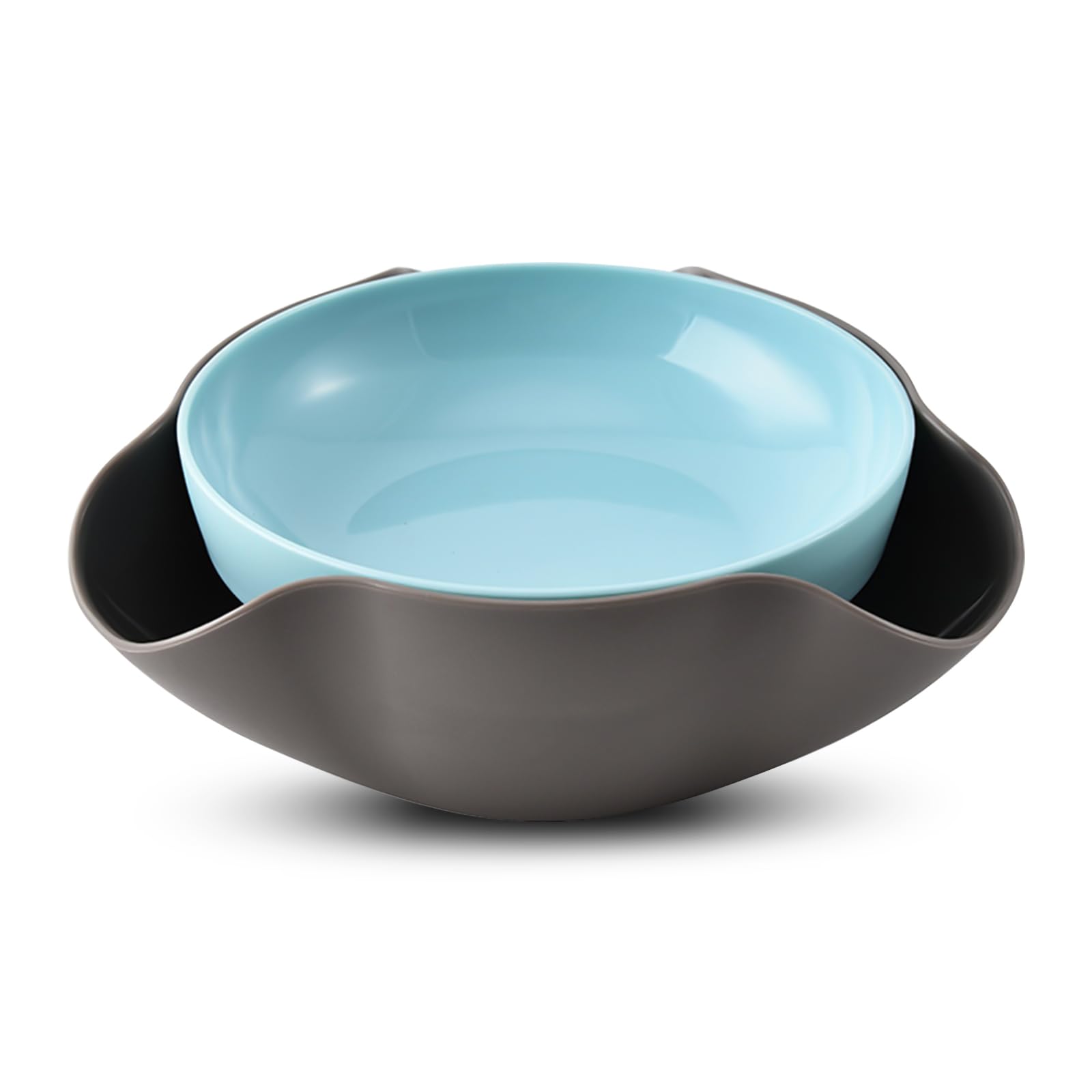 LYLHZRMDGC Pistachio Bowl With Shell Storage, Double Dish Nut Bowl, Snack Serving, Shell Collecting Snack, Perfect for Nuts, Fruit, Candy, and Snacks, Send Goods from Local Warehouse