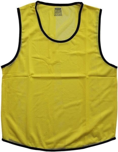 12er Set Leibchen für Erwachsene, Größe: XL, Farben: Neongelb, Neonorange, neongrün, rot, blau, weiß - für Fussball Herren Damen Sport Handball