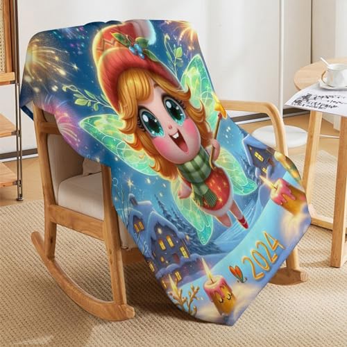 Manta de forro polar de elfo 180x200 cm para sofá y cama 5