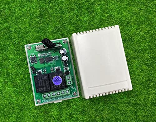 433mhz DC12V relay RF Wireless Remote Control Receiver Transmitter Lighting/motor Door curtain gategarage battery - (Color: 433mhz)