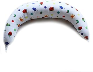 抱き枕にもなる大きめサイズの授乳クッション はらぺこあおむし 洗える 三日月 抱き枕 妊婦 日本製 (フルーツ)