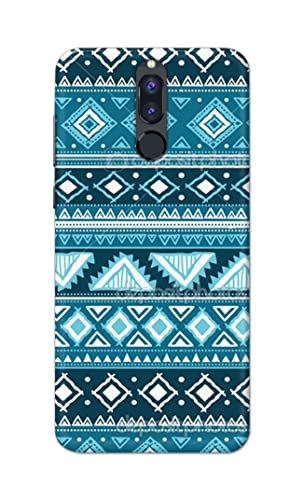Image of PRINTFIDAA Coloured Tribal Pattern Hard Back Cover for Huawei Mate 10 Lite /Huawei Nova 2i / Huawei Honor 9i Back Cover -(P6) KAT1008