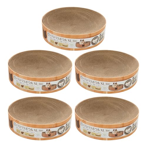 猫壱 爪とぎ バリバリボウルXL 猫柄 ライトブラウン 5個セット【ケース販売】 (B0DZ6FK8KY) Amazon価格推移・価格追跡