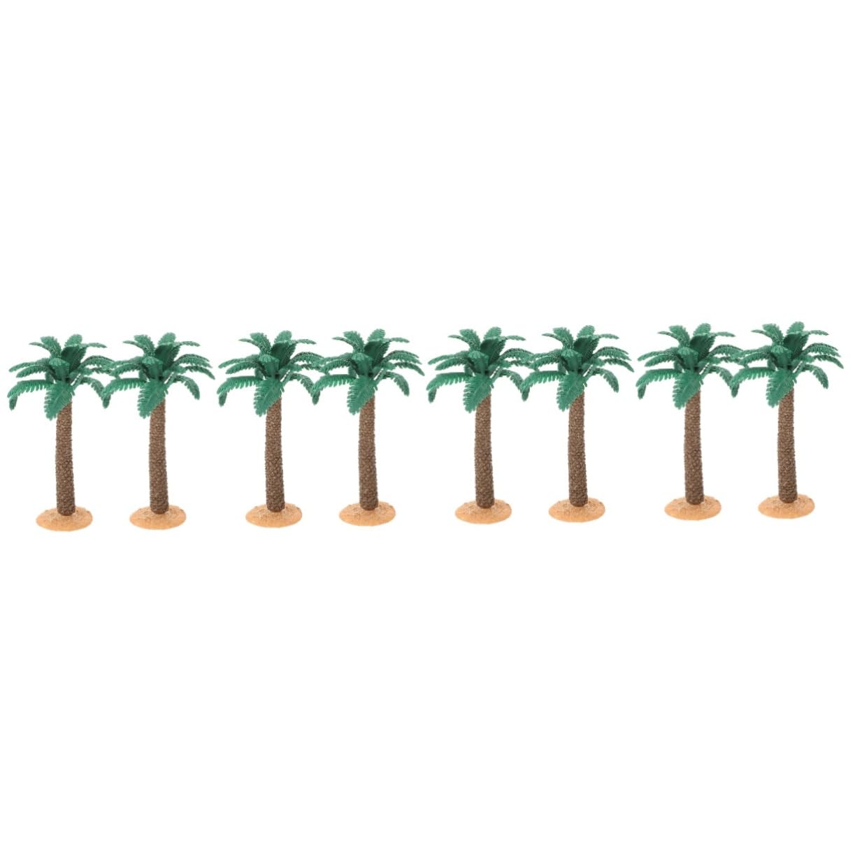 Cabilock 8 Piezas Adornos De Palmeras Palmera Falsa Modelo De Planta De Simulación Palmeras De Simulación Mini Modelos De Árbol o De Mesa De Arena De Polivinilo