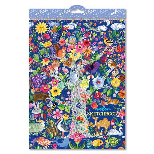 Carnet de croquis Eeboo Arbre de vie pour dessin et illustrations