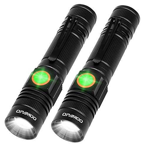 Rechargeable Flashlight,LED Tactical Flashlight Include Battery,Cree XML-T6,High Lumen,3 Modes,Water Resistant,Zoomable,Pocket Size LED Flashlight for Camping Hiking Outdoor Activity