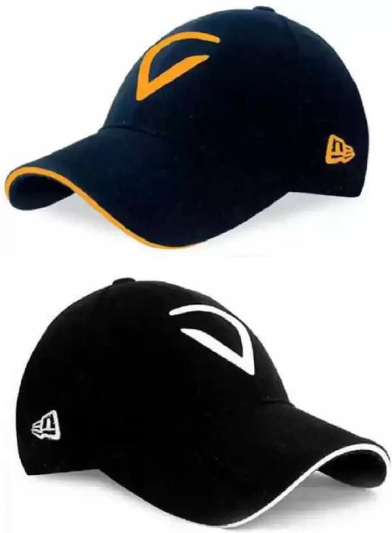 Boy's Combo of Stylish Cotton V CAPS - Pack of 2 Black, Free Size-image-14