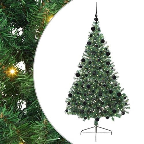 Árbol de Navidad artificial pre-iluminado Gecheer para evitar cables y decorar fuera y dentro 3