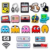 Euphaglaia 21PCS Video Game Charms for Clog shoes Decoration, Cartoon Charms Accessories for Kids Boy Girl Adult Men Women Party Favor