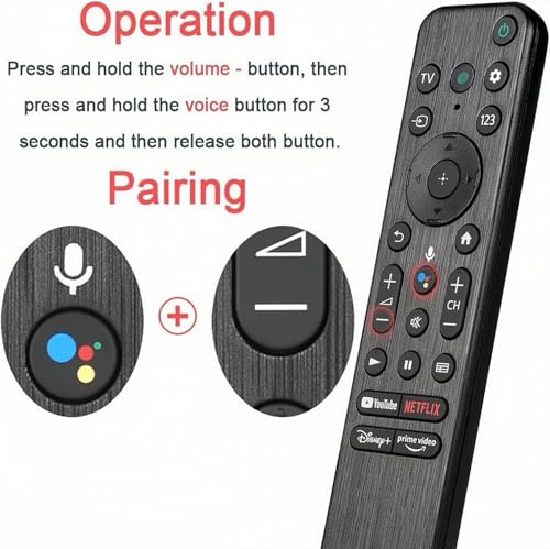 Télécommande RMF-TX500U Sony TV pour remplacer votre commande perdue - 4