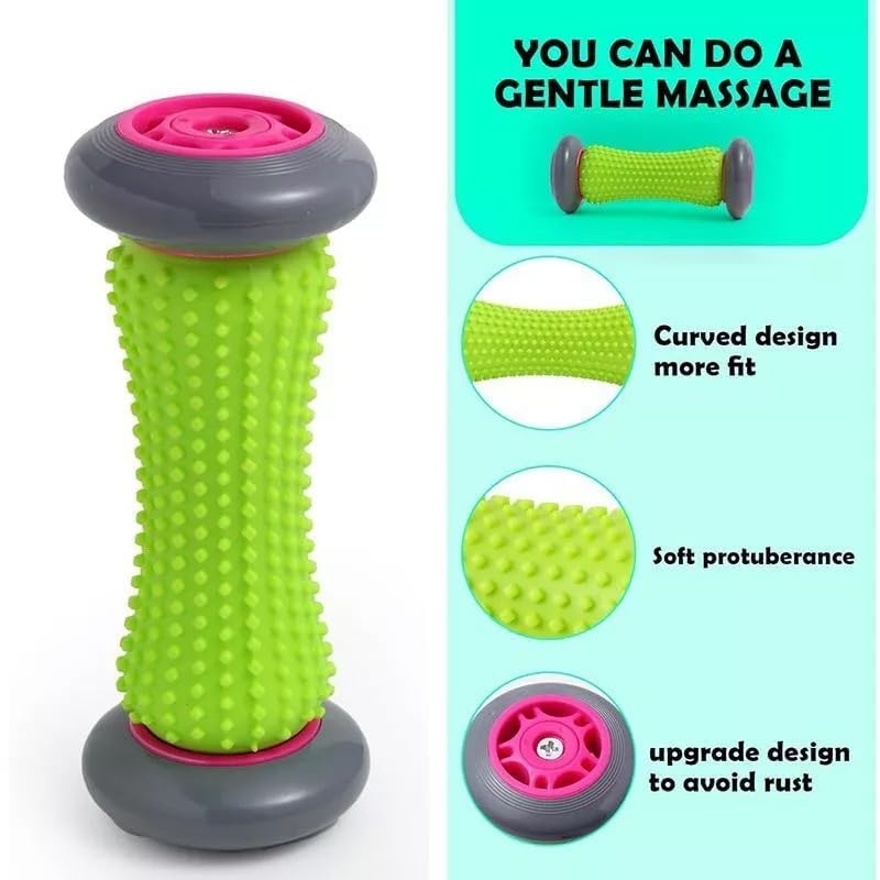 cartxomy Foot/Hand Massage Roller with Wheels | Ideal for Physiotherapy, Deep Tissue Massage, Trigger Point Therapy, Muscle Knots | Acupressure Knobs & Pain Relief 3