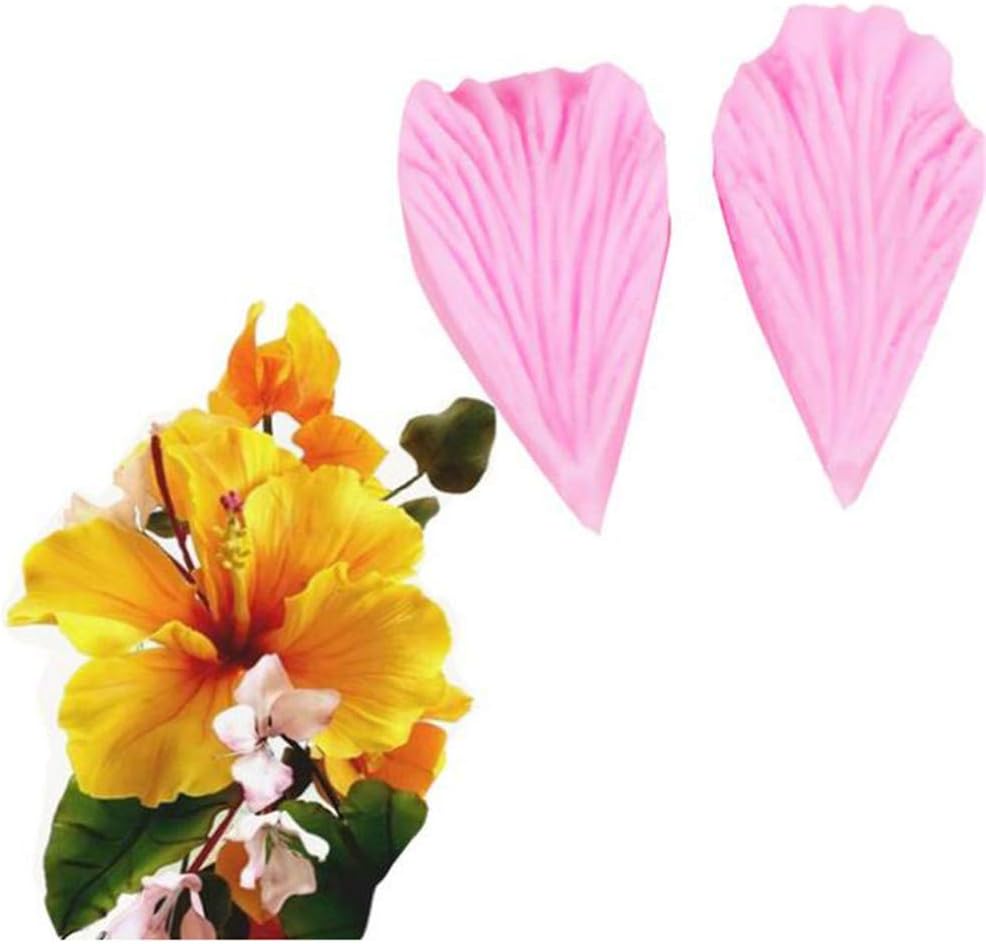 Flower Petal Veiner Silicone Cake Molds Fondant Cake Decorating Tool Chocolate Soap Cookie Baking Mould,DIY Bakeware Molds Sugarcraft Chocolate Gumpaste Molds Baking Tool Kitchen Supplies