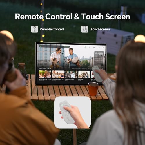 Image of KTC 25 Inch MEGAPAD Portable TV Touchscreen Monitor 1080p, Android 14 Google EDLA Certification with Camera,Built-in Battery for Outdoor,Camping,Travel, Remote Control, A25Q5