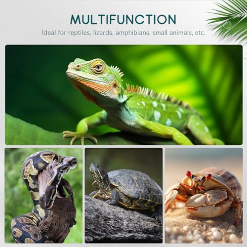 Luxbird Reptile Heating Pad 8X12 Inch With Dual Output Reptile Thermostat Lb-2Sc Combo Set Under Tank Terrarium Heating Mat For Turtles thumb #7
