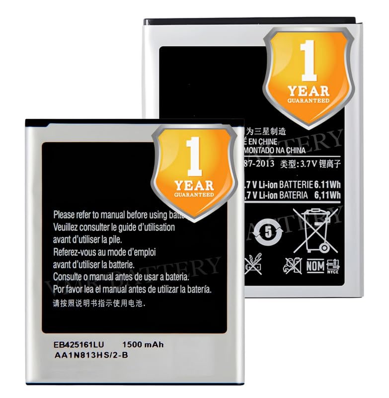 Image of Original EB425161LU Battery for Samsung Galaxy S Duos (GT-S7562) | S Duos 2 (GT-S7580, GT-S7582, GT-S7582L, GT-S7583T) | S Duos 3 (SM-G313HU, SM-G316HU, SM-G316M) | S3 Mini (GT-I8190) -1 Year Warranty