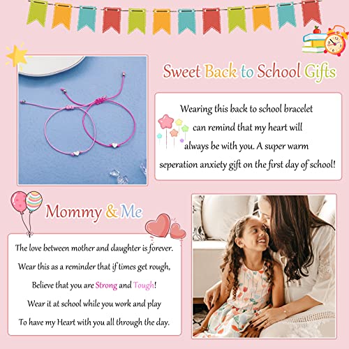 HOHOTANG Matching Heart Wish Bracelets, Cute Bracelets for Mother Teacher Granddaughter Women2
