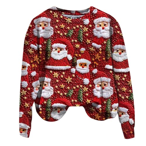 Weihnachtspullover Pärchen.Winter Oversized Warme Vintage Weihnachten...