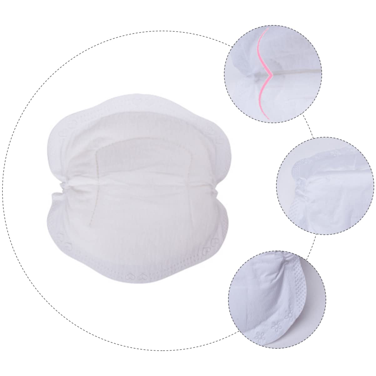 24pcs Ultra Absorbent Disposable Breastfeeding Nursing Pads Thin and Breathable Design for Lactating Mothers Keep Clothes Dry and Comfortable Safe Non-Woven