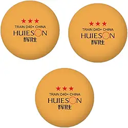 3 Bolas Tênis De Mesa Ping Pong Hueison Profissional(Laranja)