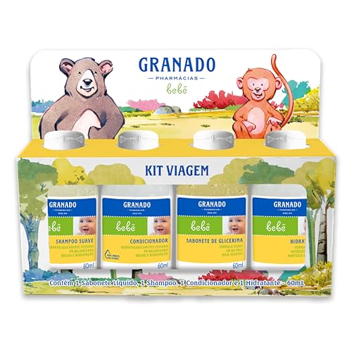 Granado Kit Viagem Do Bebê, 60ml, 4 Unidades