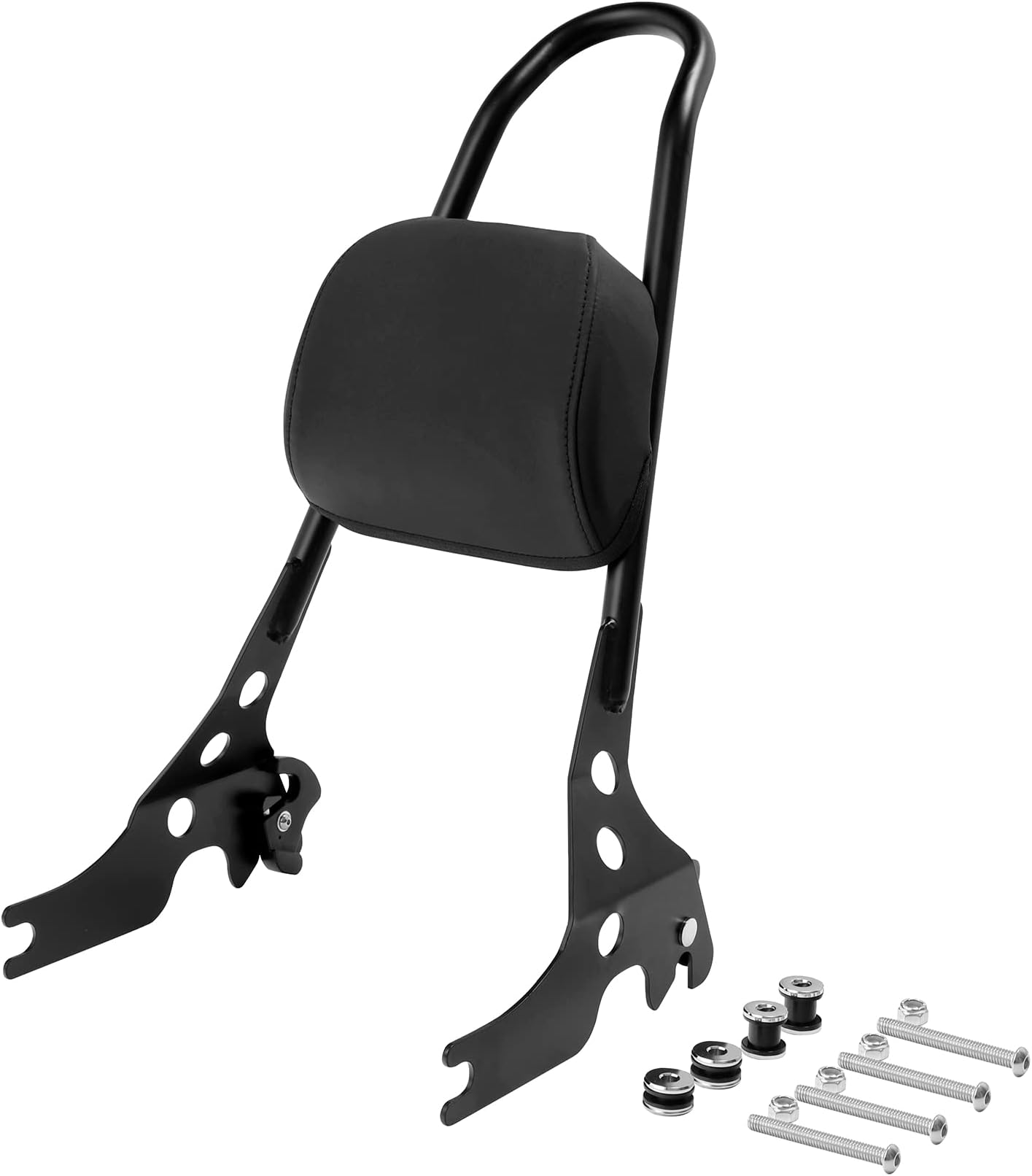 Detachable Sissy Bar XMT-MOTO For Harley Sportster 2004 Later Black Backrest With Pad 1137357