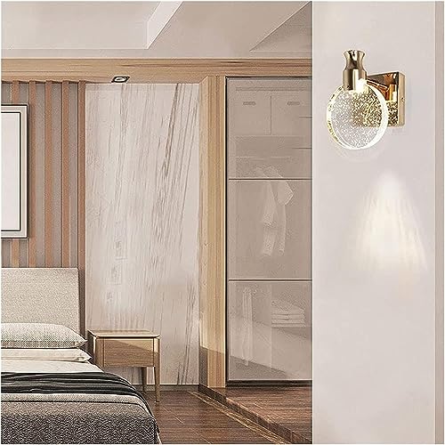 Aplique de pared LED de cristal con burbujas modernas para salón 7