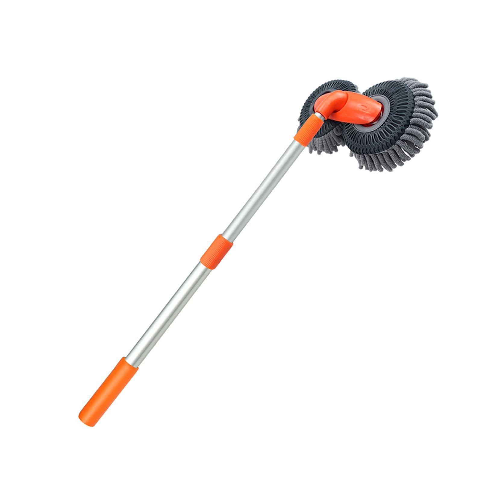 AUYXSSZ Car Detailing Brush Wash Mop Adjustable Pole Soft Microfiber Efficient Car Washing Flexible And Effectively Clean Corners Wash Mop Brush Is Designed With Double Head Soft