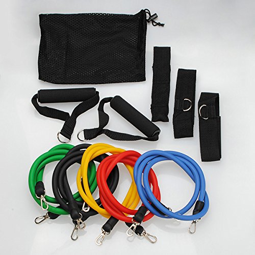 11 Pc Fitness Lattice Resistenza Bande Elastico Esercizio Set