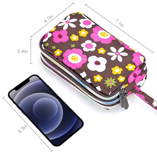 Image of BIAOTIE Large Capacity Wristlet Wallet - Women Printed Nylon Waterproof Handbag Clutch Purse