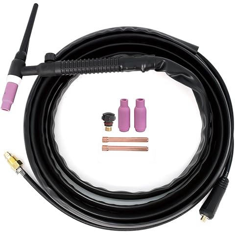 HITBOX TIG Welding Torch WP26V 4M Welder Torch 140A 150-Amp Air Cooled SR-26V TIG Welder Gun with Europe Plug for Lift TIG Lift ARC Cover