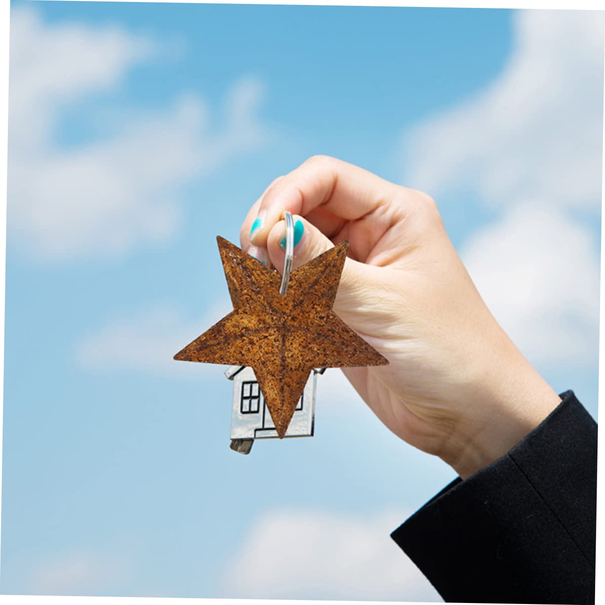 150 Piezas de pequeñas Estrellas de Metal Estilo Granero Antiguo para Manualidades, miniaturas navideñas, Decoraciones y Adornos navideños de Estilo Western, decoración rústica pa