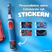Oral-B Pro Kids 3+ Spiderman Elektrische Zahnbürste Kinder, Blau/Rot – Ansicht 6
