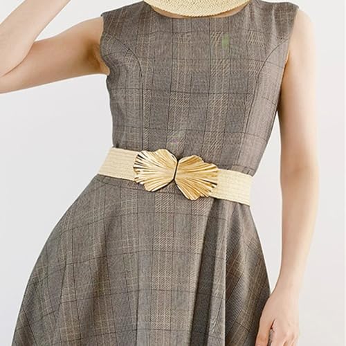 Braid Belt for Women Metal Buckle Head Belt Women's Decor Dress Belt Beach Braided Belt for Jeans Pants Dresses3