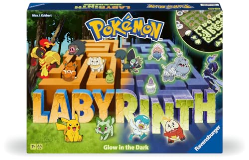 Ravensburger - Laberinto Pokemon, Juegos de Mesa Niños 7 Años o más, 2-4 Jugadores, Regalo Niño 7 años, Juegos de Mesa Familia, Versión en Español