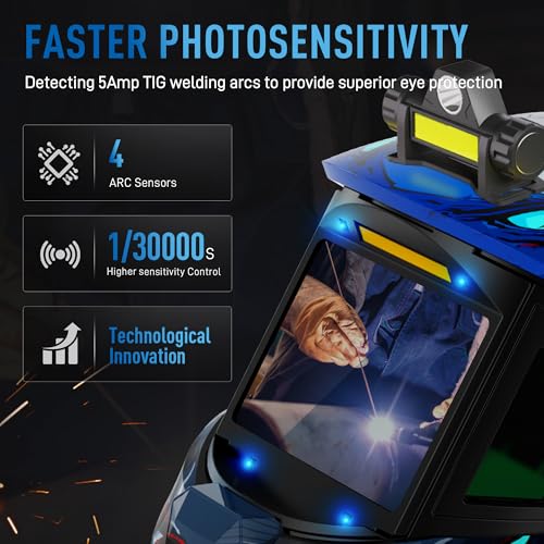 Image of ANDELI Auto Darkening Welding Helmet, Digital Display Control