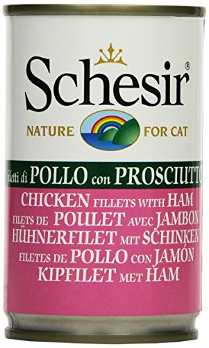 Schesir Chat - Filets de poulet et jambon en gelée - 140 g Cover
