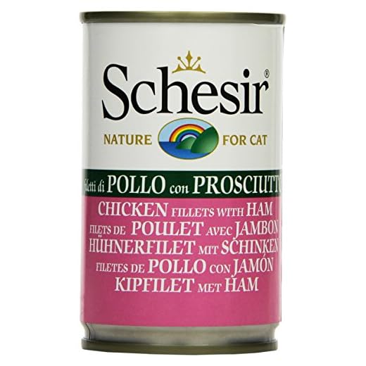 Schesir kattfoder kycklingfilet och skinka 140 g burk (1 x 140 g)