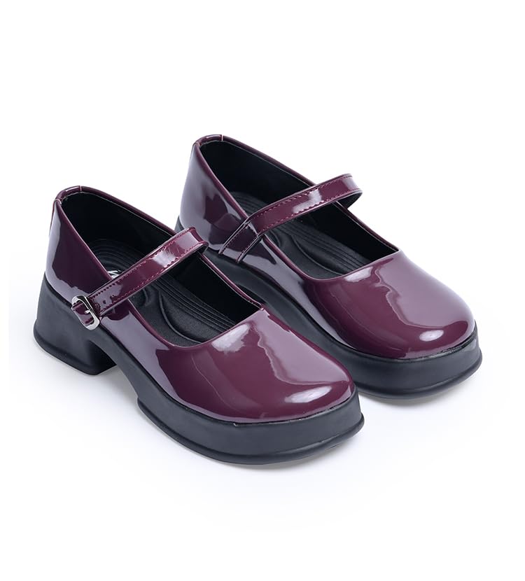Women Mary Jane Block Heels | Single Strap | Round Toe | Stylish & Comfortable | Formal & Casual-image-48