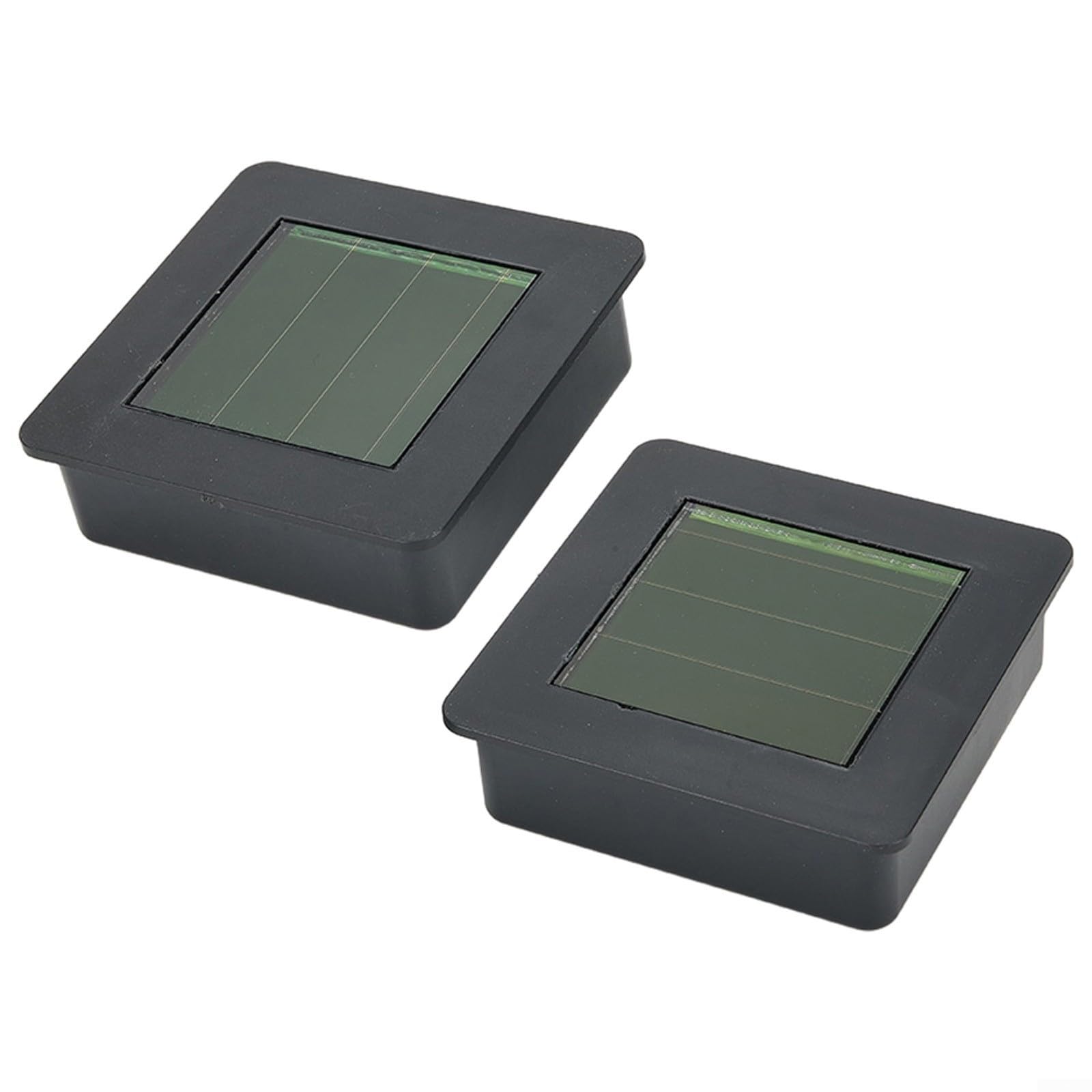 Momfin Square Solar Light Replacement Top,Replacement Solar Light Parts,Square Plastic for Battery Case for Outdoor Garden Patio Lanterns(2pcs)