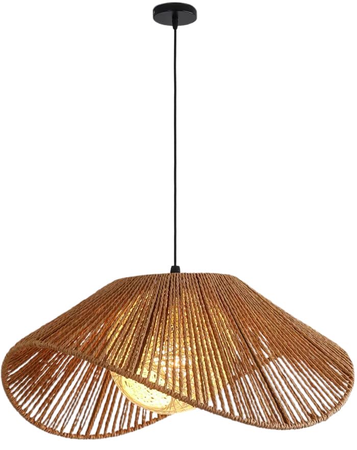 Suspension bohème de 40 cm en chanvre tressé main de haute qualité