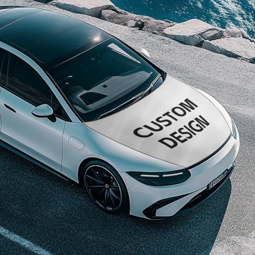 Image of Custom Design Car Hood Cover Elastic Fabrics Automotive Hood Covers Washed Vehicles Decorate Suitable for SUV and Pickup Trucks