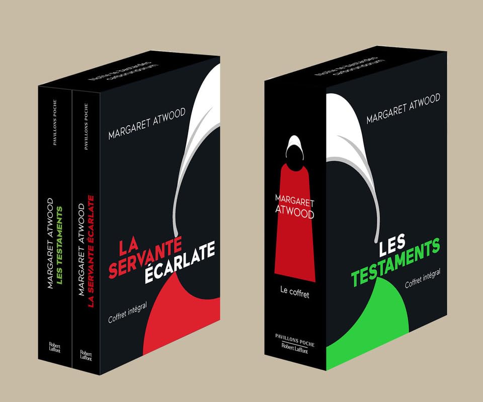La Servante écarlate ; Les Testaments: Coffret en 2 volumes, avec 1 affiche et 6 cartes postales