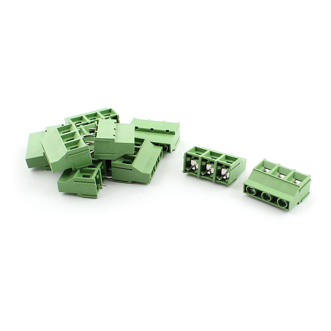Aexit 10 Pcs Audio & Video Accessories KF950-3P 9.5mm Screw Terminal Block Connector 300V Connectors & Adapters 30A AWG22-10
