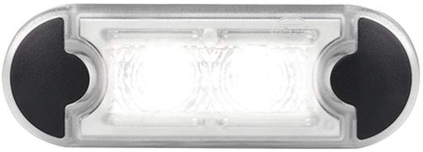 HELLA 2XT 980 855-111 Einstiegleuchte - DuraLED - LED - 12/24V - 0.5W - LED - Einbau - Lichtscheibenfarbe: glasklar - LED-Lichtfarbe: weiß