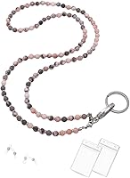 Vista 135 de Cordón para mujer, cordones con cuentas para tarjetas de identificación, soporte para profesores, llavero y correa para collar para mujeres y niñas