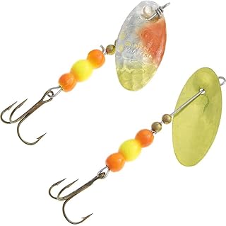 Panther Martin Two-Tone Roe Hammered Chartreuse/Orange, 1/4 oz.