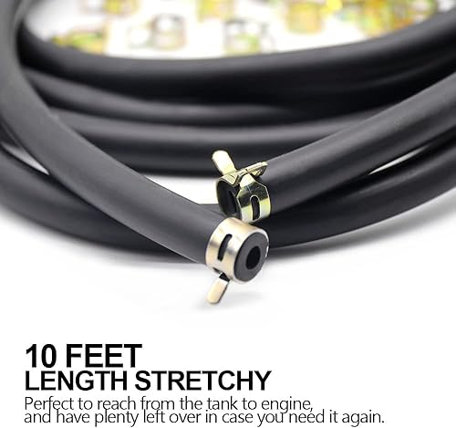 Miniatura 4 de Línea de combustible de 10 pies para Kawasaki Kohler Briggs & Stratton Honda Predator Champion Generac Motores de motocicleta, sopladores de nieve